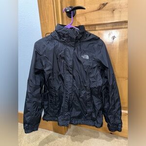 Black North Face windbreaker